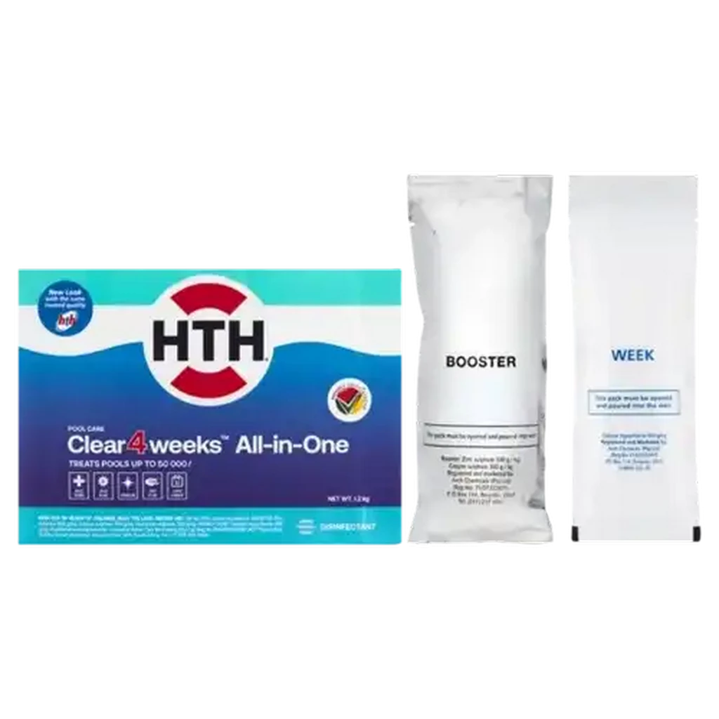 HTH Clear-4-Weeks All-in-One Pool Cleaner 1.2kg