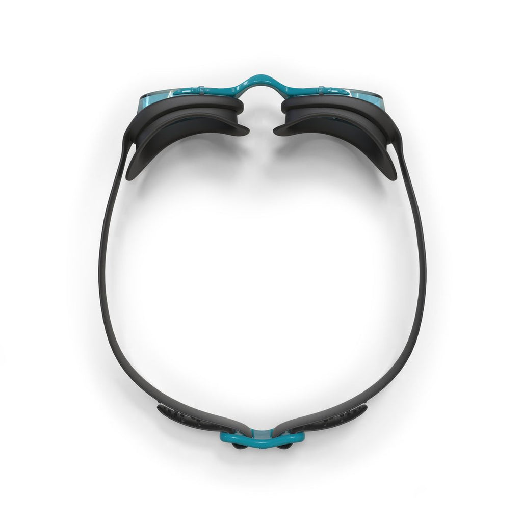 Nabaiji Xbase 100 Adult Swimming Goggles Clear Lenses - Black