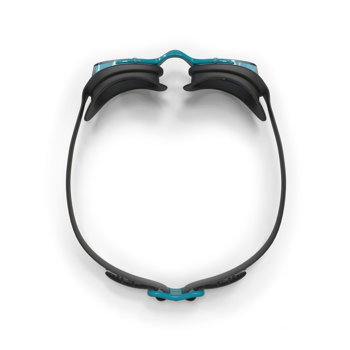 Nabaiji Xbase 100 Adult Swimming Goggles Clear Lenses - Black